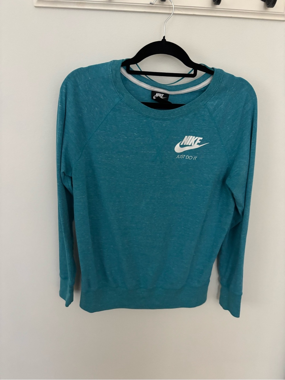 Nike Teal Crewneck Sweatshirt - 'Just Do It'